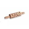 MATTARELLO IN LEGNO DECORO FOGLIE