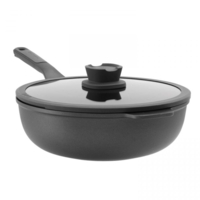 padella alta cm 28 con coperchio 