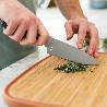 Coltello chef con sfila erbette 14cm grigio - Leo