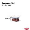 Contenitore Rectangle mini 0,6L
