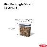 Contenitore Slim rectangle short 1,1L