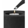 ACCENDINO RICARICABILE ELETTRICO �4,8 CM H21,3CM IN RESINA E ACCIAIO ADHOC